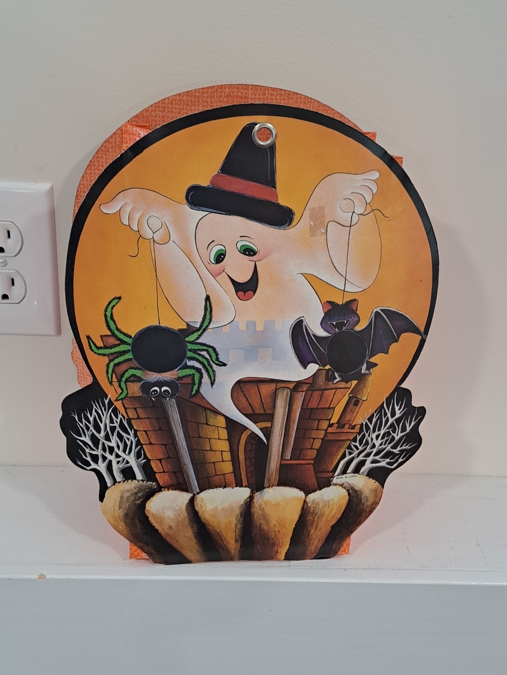 Vtg. 80s Die Cut Halloween Witch Ghost Trick Or Treat Gift Bags Nostalgic Retro. - Picture 5 of 14